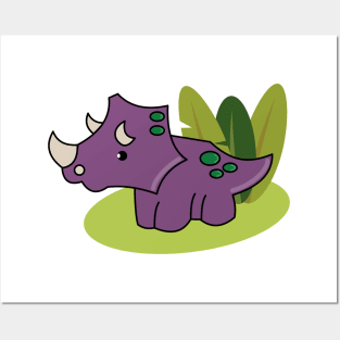 Baby Triceratops Posters and Art
